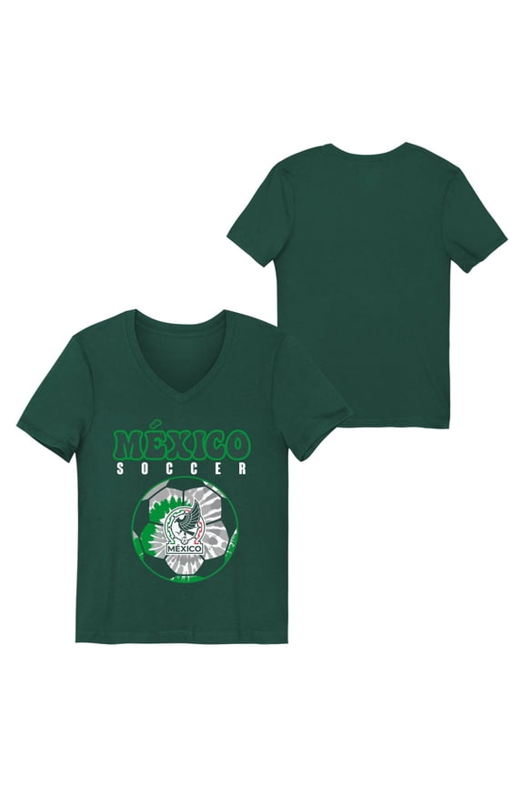 National Team Youth Girls Green Soccer Ball Graphic Tee