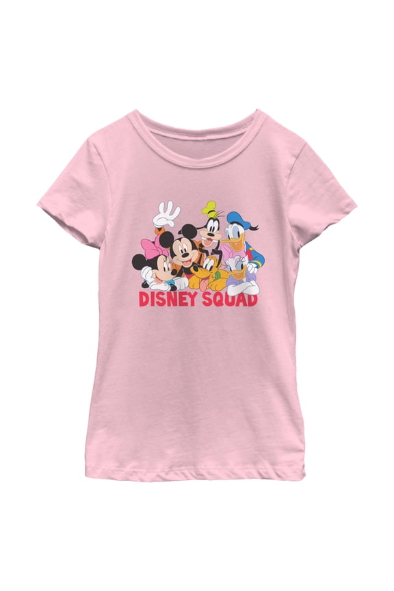 Girls Mickey & Friends Disney Squad Group Shot T Shirt