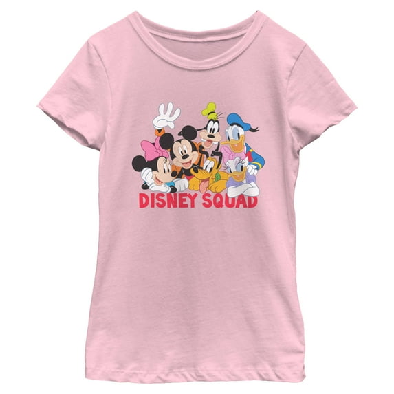 Girls Mickey & Friends Disney Squad Group Shot T Shirt