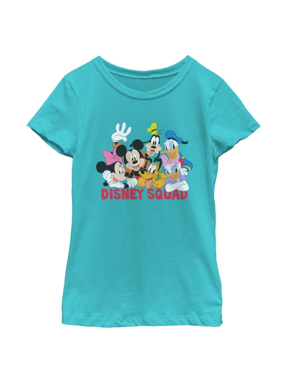 Girls Mickey & Friends Disney Squad Group Shot T Shirt