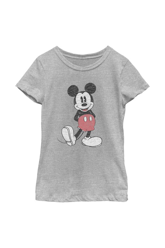 Girls Mickey & Friends Distressed Icon Pose T Shirt
