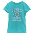 thumbnail image 1 of Girls Mickey & Friends Duo College Badge T Shirt, 1 of 4