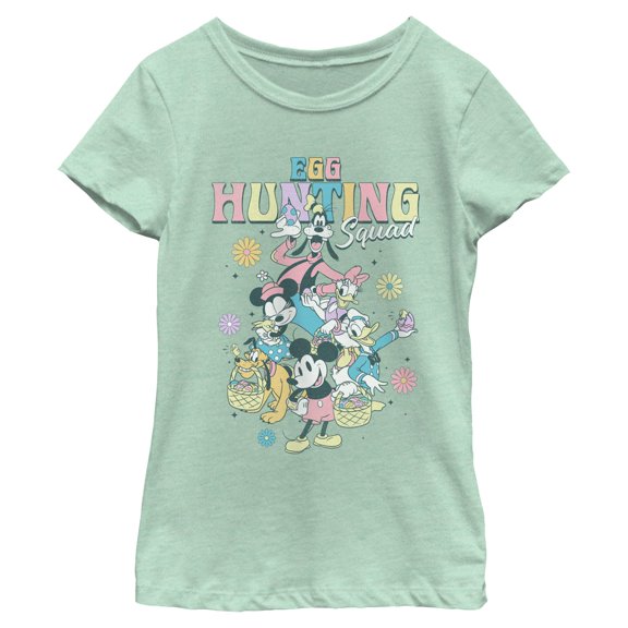 Girls Mickey & Friends Egg Hunting Squad T Shirt