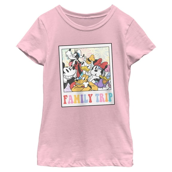 Girls Mickey & Friends Family Trip Photo T Shirt