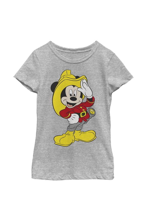 Girls Mickey & Friends Firefighter Mouse T Shirt