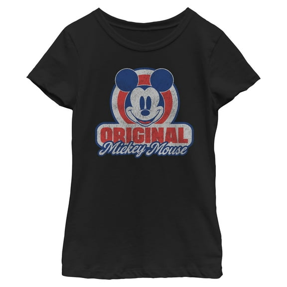Girls Mickey & Friends Original Retro Logo T Shirt