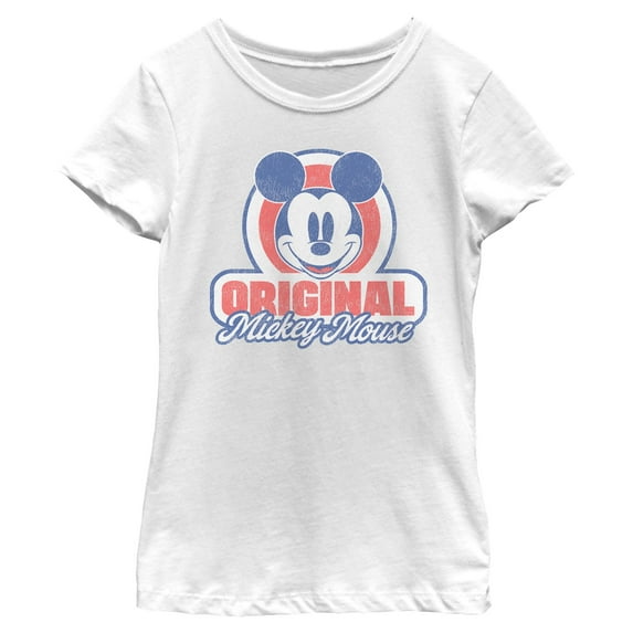 Girls Mickey & Friends Original Retro Logo T Shirt