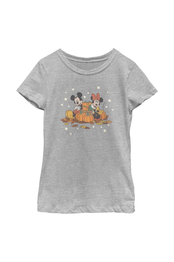 Girls Mickey & Friends Pumpkin Mice T Shirt