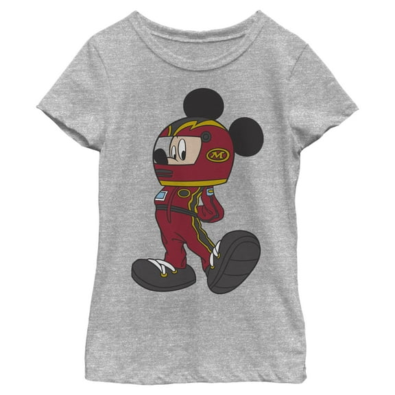 Girls Mickey & Friends Racecar Driver Mickey T Shirt