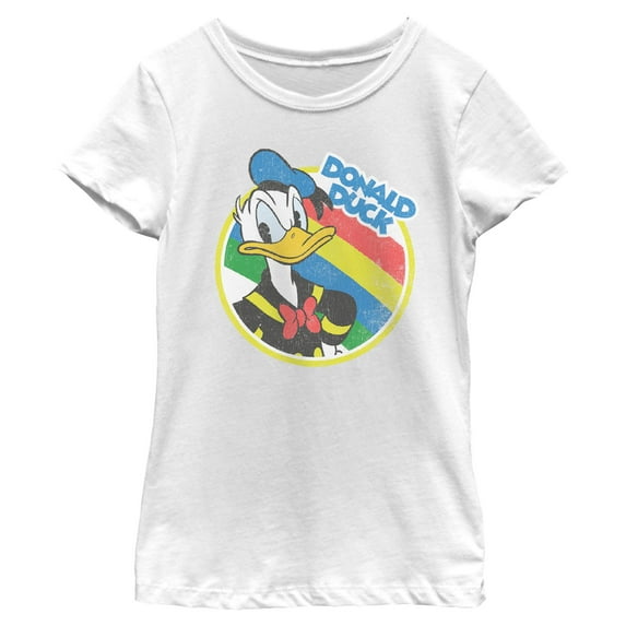 Girls Mickey & Friends Serious Donald Duck T Shirt