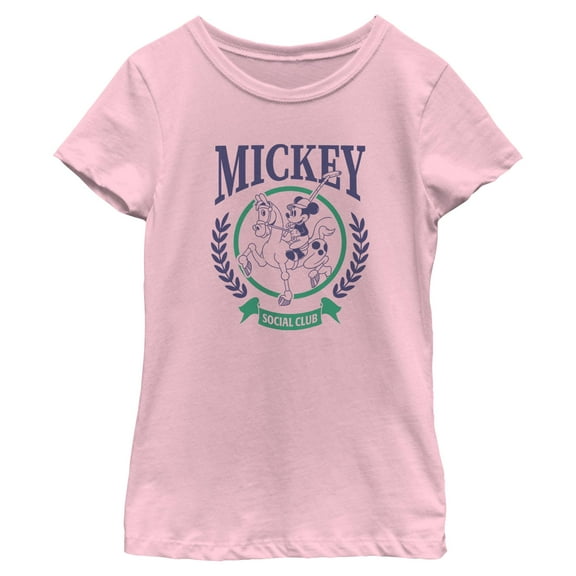 Girls Mickey & Friends Social Club T Shirt