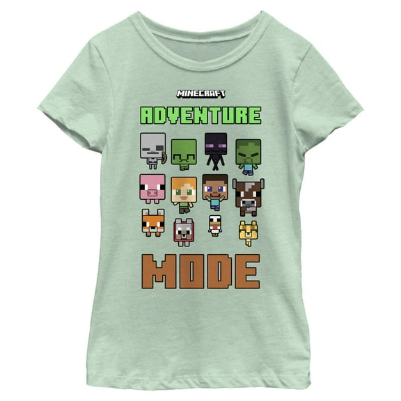 Girls Minecraft Adorable Adventure Mode T Shirt