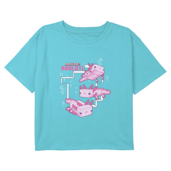 Girls Minecraft Axolotl T Shirt