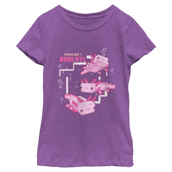 Girls Minecraft Axolotl T Shirt
