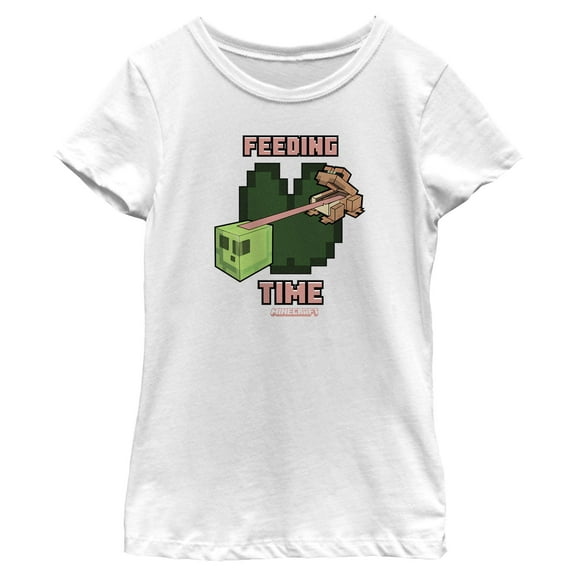 Girls Minecraft Frog Feeding Time T Shirt