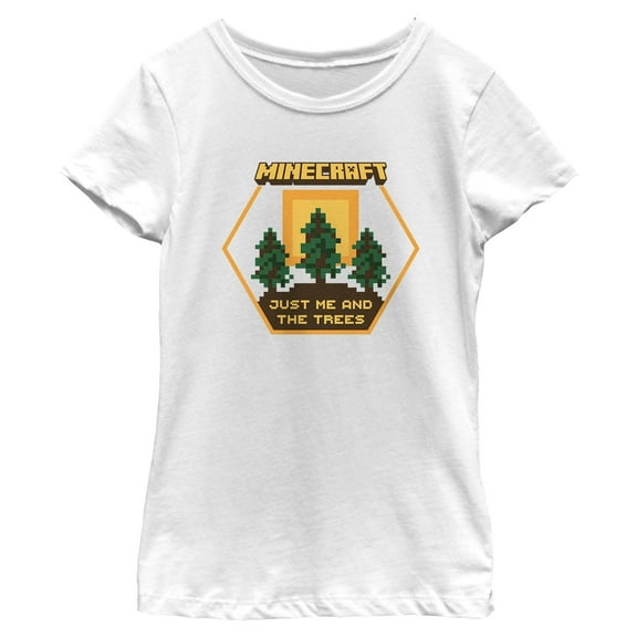 Girls Minecraft Just Me And The Trees T Shirt