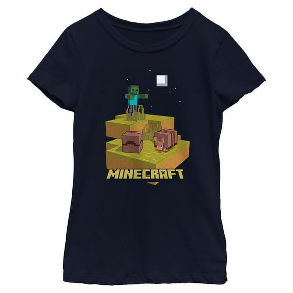 Girls Minecraft Night Armadillo T Shirt