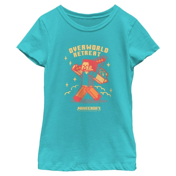 Girls Minecraft Overworld Retreat T Shirt