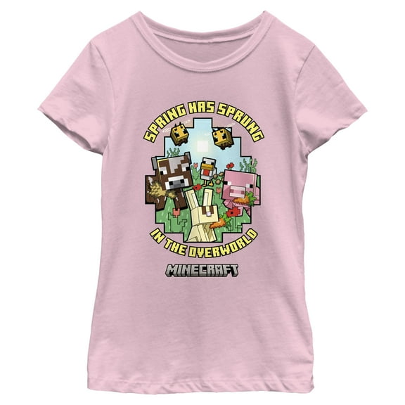 Girls Minecraft Spring Has Sprung T Shirt