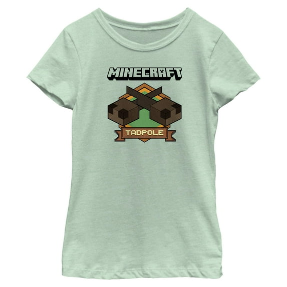 Girls Minecraft Tadpole Badge T Shirt