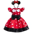 thumbnail image 1 of Girls Mini Mouse Princess Dress Polka Dot Costume Christmas Birthday Dress up, 18M-7Y, 1 of 8