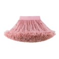 thumbnail image 1 of Girls Mini Princess Tutu Skirts Elastic High Waist Mesh Skirt Fluffy Soft Ballet Birthday Tea Party Summer Tulle Pettiskirt, 1 of 5