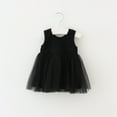 thumbnail image 1 of Girls Mini Tutu-Dresses Tiered Tulle Toddlers Kids Cute Sleeveless Round Neck Solid Color Pullover Birthday Party A-Line Dress, 1 of 7
