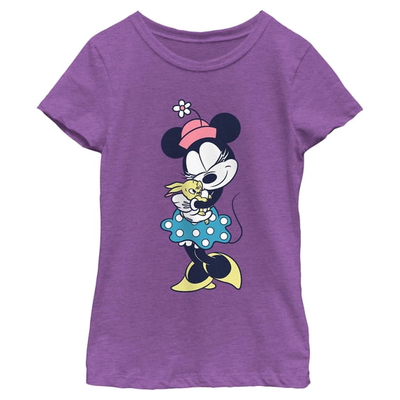Girls Minnie Mouse Classic Minnie and Bunny T Shirt