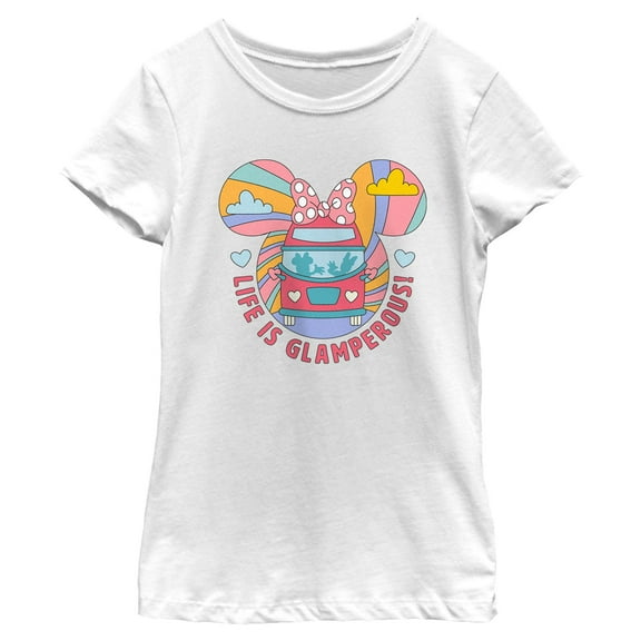 Girls Minnie Mouse Life Is Glamperous T Shirt