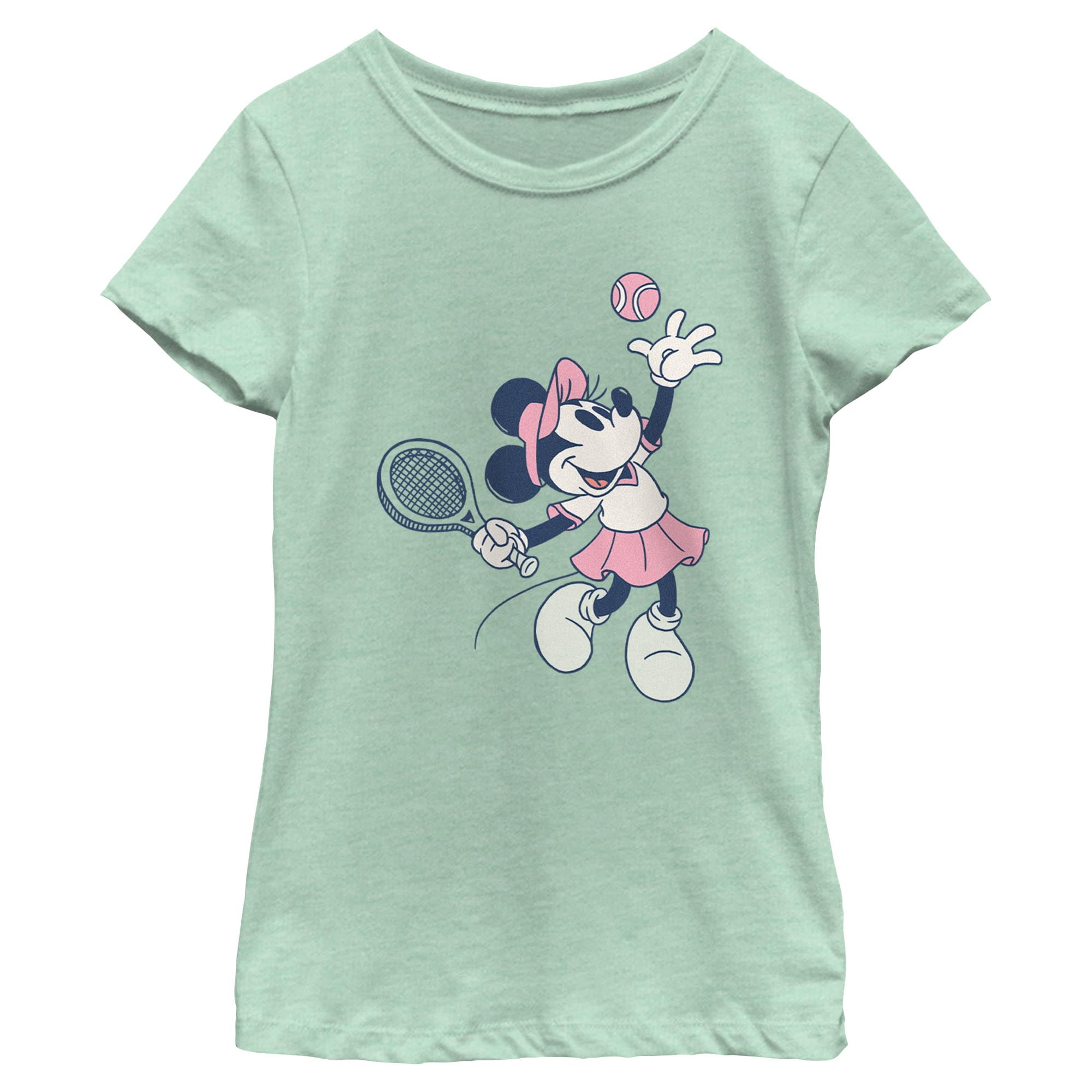 Girls Minnie Mouse Tennis Club T Shirt - Walmart.com