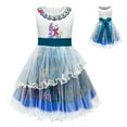 thumbnail image 1 of Girls Mirabel/Isabella/Luisa/Dolores/Pepa Cosplay Sleeveless Princess Dress for 3-9Year, 1 of 7
