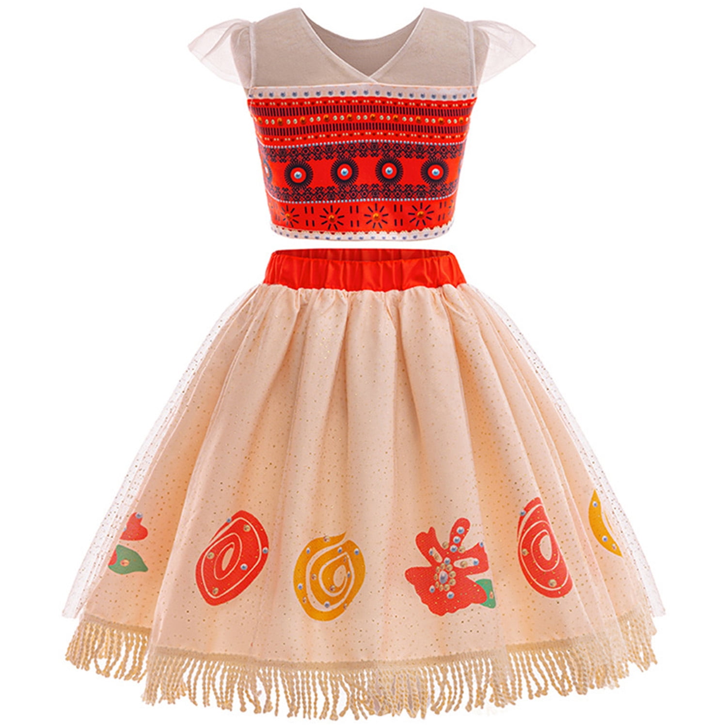 denim dress light Moana Costume for Kids – Princess Twirl