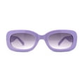 thumbnail image 1 of Girls Mod Narrow Rounded Rectangle Plastic Fashion Sunglasses Purple Smoke, 1 of 4