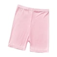 thumbnail image 1 of Girls Slip Shorts for Under Dresses Seamless Stretch Safety Leggings Elastic Waist Boy Shorts Skinny Underwear, Pink, 4-5 Years, 1 of 6