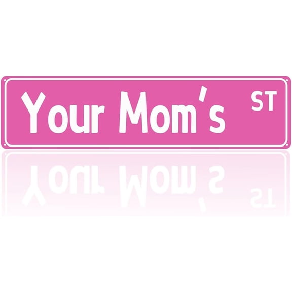 Girls Your Mom's St - Vintage Metal Tin Sign - Vintage Print Art Poster Tin Hanging Plaque for Home Kitchen Patio Yard Office Cafe Coffee Bar Front Door Wall Decor Novelty Tin Sign 4x16inch.jpg