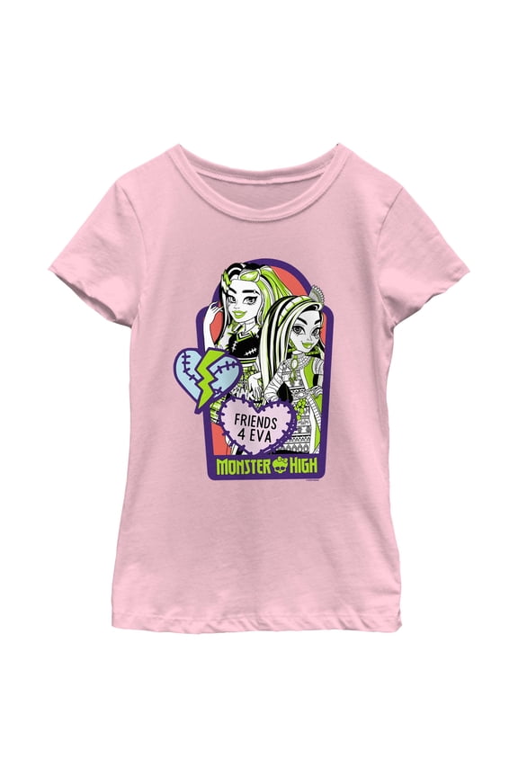 Girls Monster High Cleo and Frankie Friends 4eva T Shirt