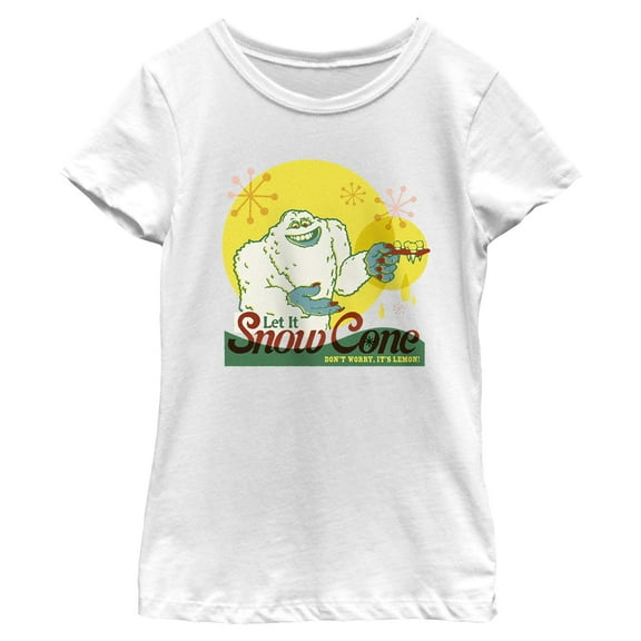Girls Monsters Inc Let It Snow Cone It's Lemon T Shirt