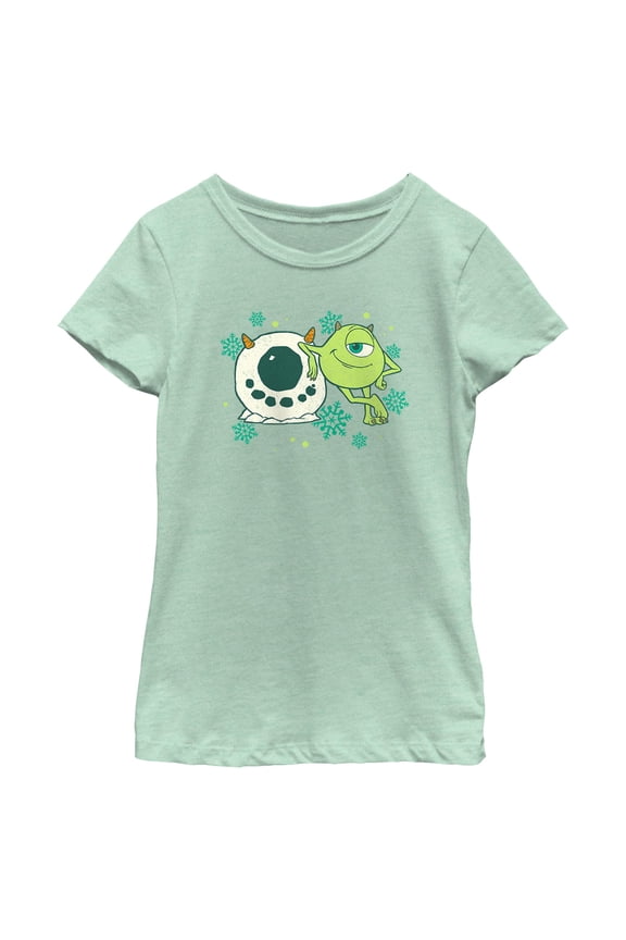 Girls Monsters Inc Snowball Mike Wasaoski T Shirt