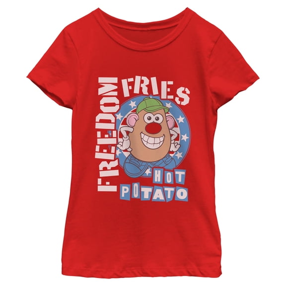 Girls Mr. Potato Head Freedom Fries T Shirt