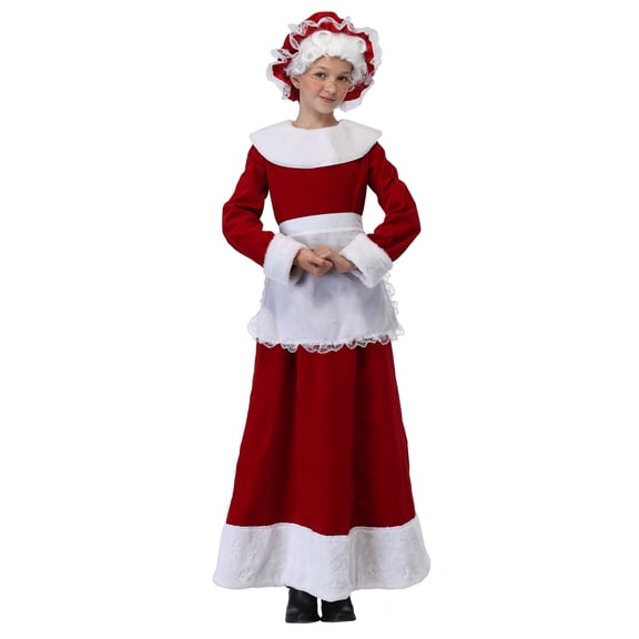 Girls Mrs. Claus Costume