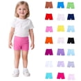 thumbnail image 1 of Girls Multi-Color Dance Biker Shorts - Toddler Cartwheel Under Dress Kids Summer Clothes, 1 of 3