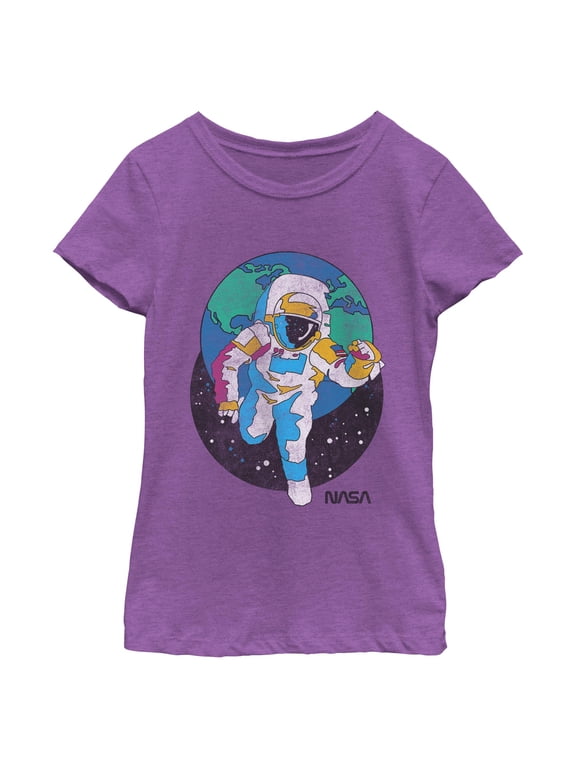 Girls NASA Retro Astronaut T Shirt