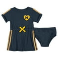 thumbnail image 1 of Girls Newborn & Infant Colosseum Navy Michigan Wolverines Xur Dress and Bloomer Set, 1 of 2