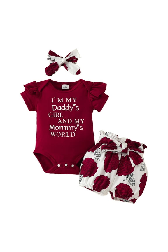 Girls Preemie Clothes Girl Clothes Rib Knit Romper Daisy Print Shorts Headband Baby Summer Clothes 0 3 6 12 18 24 Months