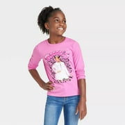 MARVEL Girls' Nickelodeon That Girl Lay Lay Toodles Long Sleeve Graphic T-Shirt Pink