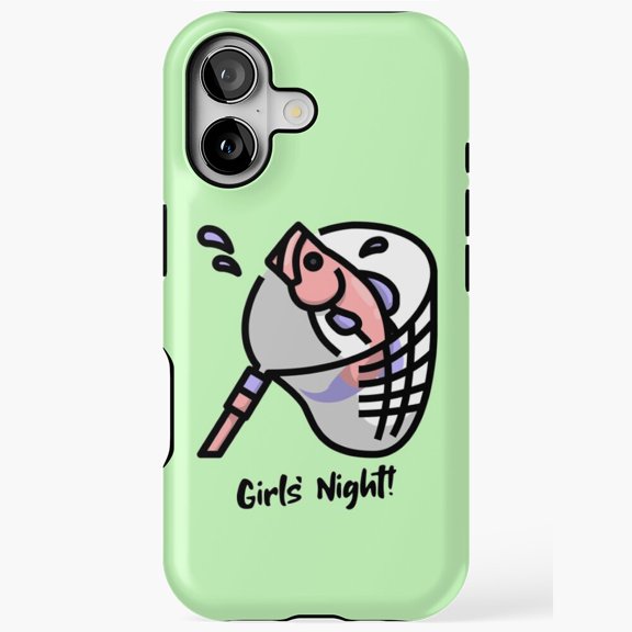 Girls’ Night Fishing Trip Adventure Design iPhone Tough Case for 11/12/13/14/15/17 Pro Max