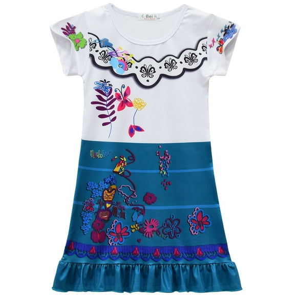 Girls Nightgown Mirabel/Isabella Short Sleeve Sleepwear Princess Pajama Size 3-7T