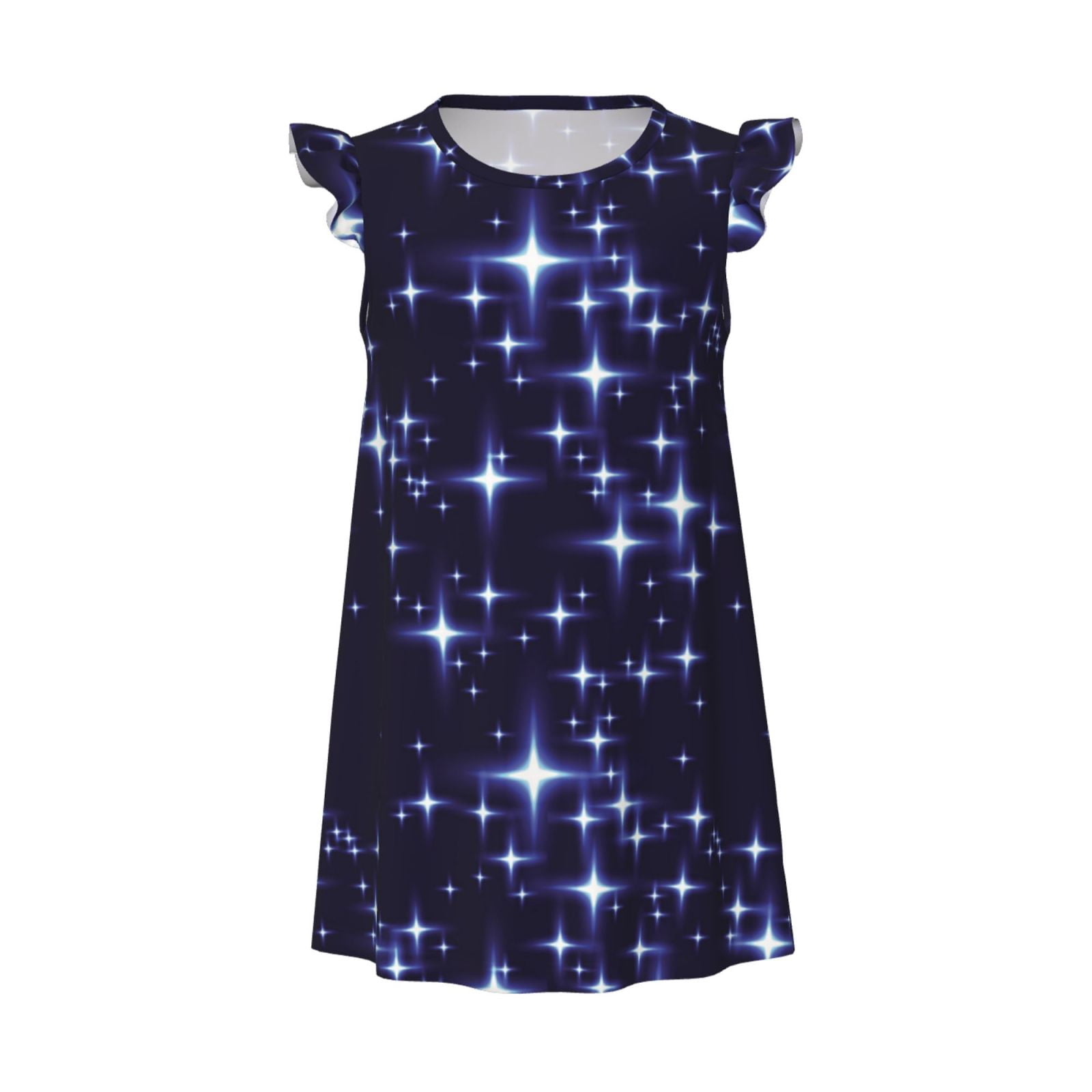 NAVY WHITE STRIPE GIRLS SLEEPWEAR SHORT SET - NAVY/WHITE