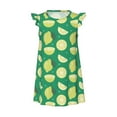 Girls Nightgowns Cute Pine Green Limes Toddler Girls Pajamas