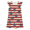 thumbnail image 1 of Girls Nightgowns Size 8-9 Years Independence Day Clothes 4th Of July Clothes Pajama Dress Toddler Nightgown Sleepwear Cute Flutter Short Sleeves Lounge Summer Casual Sleepshirt #Multicolour, 1 of 2